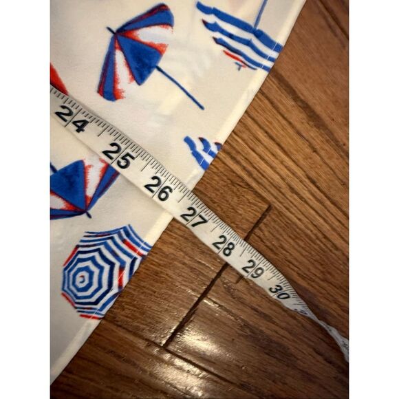 Talbots printed nautical beach umbrella blouse XL - Picture 7 of 9